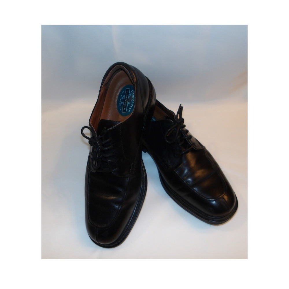 Florsheim‎ Black Leather Dress Shoes Comfortech Classic Style Sz 12m/ #5160